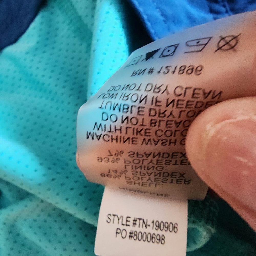 Title Nine Swingtastic Skort Skirt Teal Size 10 Upf50 Tennis Countryclub Active - Picture 5 of 12